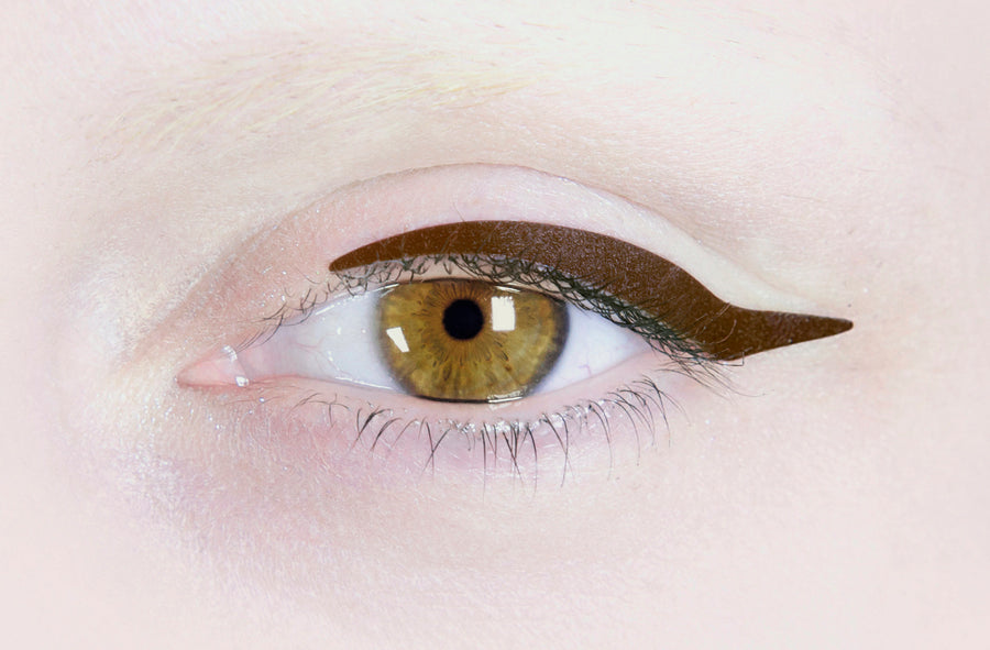 N°8 </br>Stick on eyeliners </br>dark brown - 3 styles