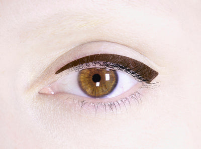 N°8 </br>Stick on eyeliners </br>dark brown - 3 styles