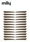 N°5 </br> Stick on eyeliners </br>dark brown - classic shape