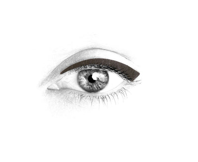 N°9 </br>Stick on eyeliners </br>dark grey - classic shape