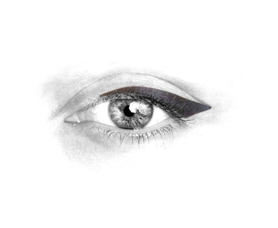 N°10 </br> Stick on eyeliners </br>dark grey - winged shape