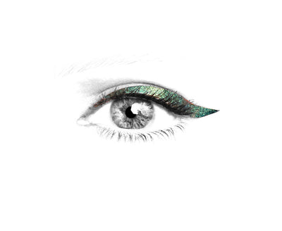 N°17 </br> Glam liners </br>gold, silver, metallic green, metallic blue - 3 shapes