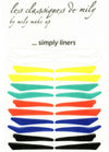 N°22 </br> Stick on eyeliners </br> bright colors - 4 shapes